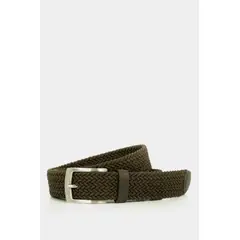 VELEZ - Vélez Cinturón Unifaz Cordón Por Cuero Para Hombre Trenza Verde