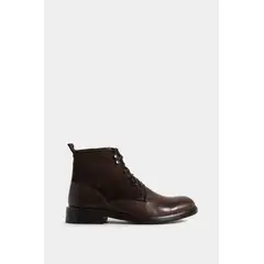 VELEZ - Vélez Botas Solar De Cuero Para Hombre Combinación De Texturas Cafe