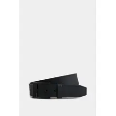 VELEZ - Vélez Cinturón Unifaz Cyclon Cuero Hombre Punta Trapecio Negro