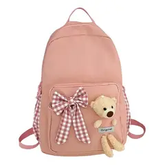 GENERICO - Mochila Infantil Impermeable Femenina Oso Kawaii Estudiantes