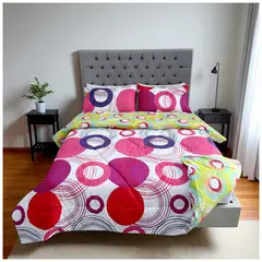 HOGARETO - Edredón Doble Faz Fusion Cama Doble 140x190cm