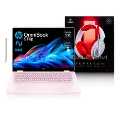 HP - Portatil Omnibook 5 Flip - 2 en 1 - Táctil - Pantalla 14″ 2K - Core i5-120u - 16GB RAM - 512GB SSD