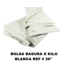 GENERICO - Bolsa basura blanca # 26 x kilo