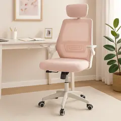 GENERICO - Silla de Oficina Ergonómica Ros con Reposabrazos Abatibles