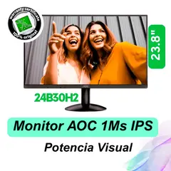 AOC - Monitor 23,8" 24b30h2 1Ms IPS 1920X1080 HDMI