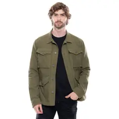 COLOR BLUE - Chaqueta Tipo Cargo En Dril