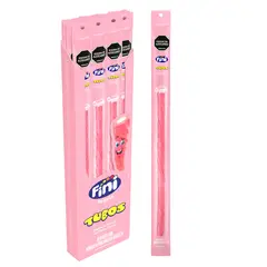 FINI - Dulces Gomas Tubo Gigante Yogourt Fresa Y Nata X24unds