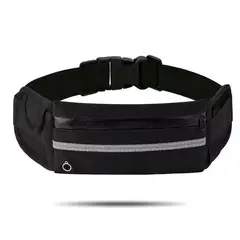 FITNESS - Canguro Deportivo Running todo uso anti robo color Negro