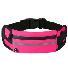 FITNESS - Canguro Deportivo Running todo uso anti robo color Fucsia