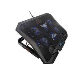 JYR TECHNOLOGY - Base Refrigerante Gamer Jyr Para Portátil 6 Ventiladores