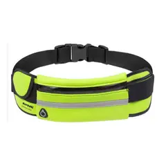 FITNESS - Canguro Deportivo Running todo uso anti robo color Verde