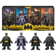 IMAGINEXT - Set Figuras De Accion Batman 8cm DC X4
