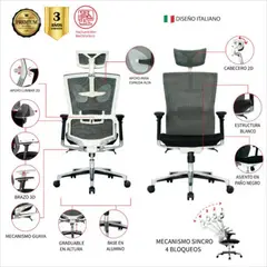 MUEBLESYA - Silla de Oficina Amazonas Ejecutiva Premium