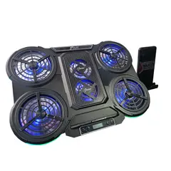 JYR TECHNOLOGY - Base Refrigerante Gamer 6 Cooler Rgb
