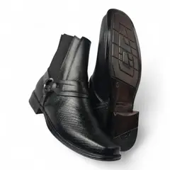 CALZADO CON ALTURA MONSERRATE - Botas en CUERO para hombre marca Monserrate Ref Potro negro
