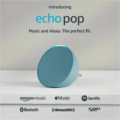 AMAZON - Echo Pop Parlante Inteligente Alexa color Azul