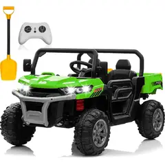 BEBESUNITA - Carro Moto Eléctrico Utv 24v 2 Puesto Llanta Caucho - Verde
