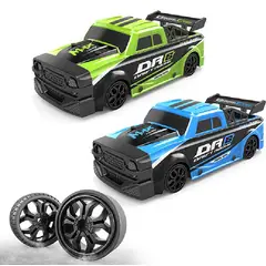 MARKET TOYS - Carro A Control Remoto Drift Stunt Llantas Intercambiables