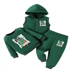 100 - Conjunto Para Niño De 3 Piezas Color Verde