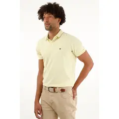 TENNIS - Polo amarilla licrada para hombre
