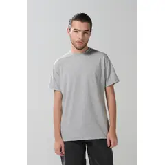 KOAJ - Camiseta en algodón gris clara con manga corta Hombre