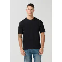 KOAJ - Camiseta en algodón cuello redondo unicolor Hombre