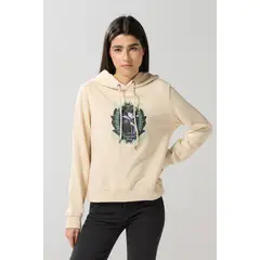 KOAJ - Buzo kaki claro con capota y diseño de Maléfica en fren Mujer