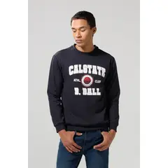 KOAJ - Buzo estampado en frente estilo College. Hombre