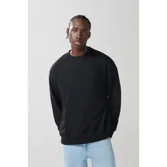 KOAJ - Buzo unicolor cuello redondo con fit oversize Hombre