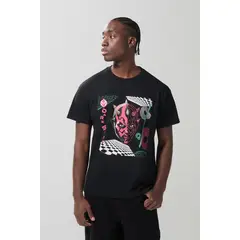 KOAJ - Camiseta negra de Star Wars en algodón manga corta Hombre