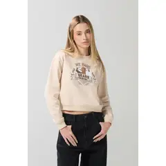 KOAJ - Buzo cuello redondo de Osos Escandalosos kaki claro Mujer