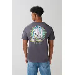 KOAJ - Camiseta de Star Wars gris intensa con cuello redondo Hombre