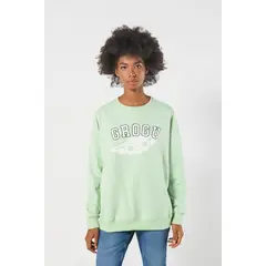 KOAJ - Buzo cuello redondo verde oversize de The Mandalorian Mujer