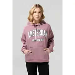 KOAJ - Buzo oversize con capota y diseño college Mujer