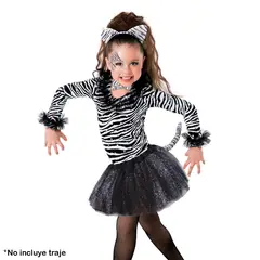 GENERICO - Kit Disfraz Cebra Halloween Tutú Fiesta Disfraces OD523TU02