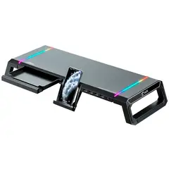 JYR TECHNOLOGY - Base Stand Para Monitor Gamer Hub Multipuerto Jyr BRJR-016