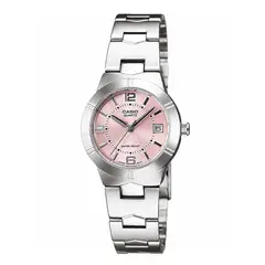 CASIO - Reloj Para Mujer Elegante Minimalista LTP-1241D-4A Rosa