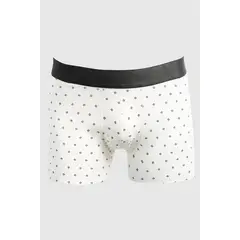 KOAJ - Bóxer crema brief-medio con diseños de rombos Hombre