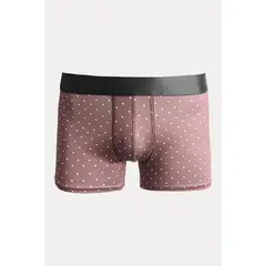 KOAJ - Bóxer brief-medio café oscuro con diseño de puntos Hombre