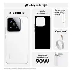 XIAOMI - 15 White 16GB 512GB - Cámara Leica y Carga 90W
