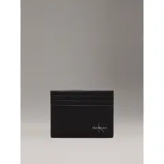 CALVIN KLEIN - Tarjetero negro con monograma