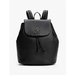 TOMMY HILFIGER - Morral negro Modern con broche de giro TH
