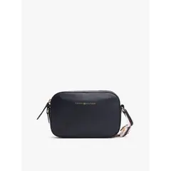TOMMY HILFIGER - Bolso azul cruzado con logo