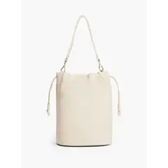 TOMMY HILFIGER - Bolso beige bombonera TH Soft Beach