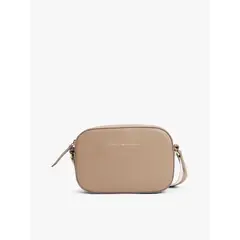 TOMMY HILFIGER - Bolso beige cruzado con logo