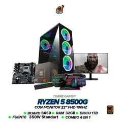 AMD - Pc Gamer Ryzen 5 8500G / 32GB RAM / 1TB SSD / B650 / F. 350W / Monitor 22" FHD
