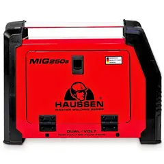 HAUSSEN - Equipo de soldadura multiproceso MIG 1 kilo 250s inversor fluxcore