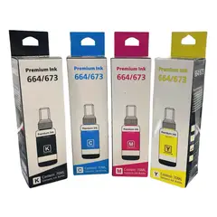 GENERICO - Kit tintas genéricas compatibles epson 664 - 4 colores