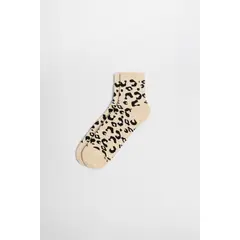 KOAJ - Medias cortas unicolores con diseños animal print Mujer