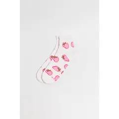 KOAJ - Medias cremas claras cortas con diseños de frutas Mujer